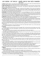 Qui trình, kĩ thuật thi trắc nghiệm