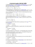 Bài tập trắc nghiệm : Hình học phẳng