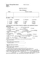 2 đề kiểm tra tiếng anh 8