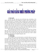 Sáng kiến Giải bài toán bằng nhiều phương pháp