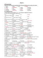 Bài tập của Unit 11-12 CB