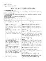 Các bài toán về xác suất