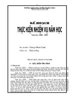 Kế hoạch chỉ đạo năm học