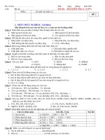 Kiểm tra Hóa 8-Tiết 46 (Đề 2)