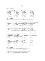 đề thi thử đại học môn anh văn - đề số 14