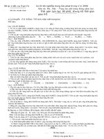 ĐỀ THI THPT MÔN HÓA NĂM 2006-1