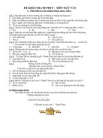 Đề kiểm tra kỳ  I (90'''')