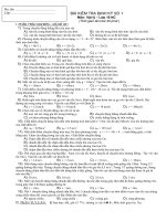 Bài KT định kỳ số 1(TN+TL)