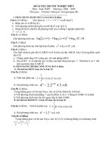 Đề luyện thi tốt nghiệp có đáp án