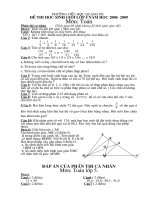 Đề HSG Toán 5 năm học 2008-2009