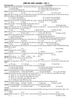 Đề kiểm tra vô cơ lớp 11