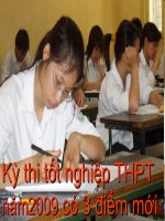 Kỳ thi tốt nghiệp THPT năm 2009 có 3 điểm mới