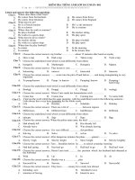 đề anh số 1 cơ bản 10 + đáp án