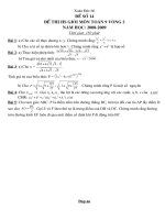 Đề thi chọn HSG cấp tỉnh toán 9 có đáp án (đề 11)