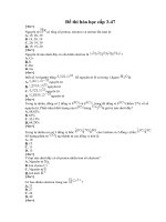 Đề thi trắc nghiệm hóa học cấp 3-47