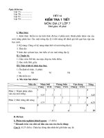 Đề KT Địa 7
