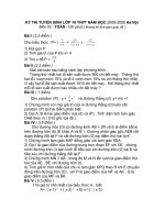 ĐỀ THI VÀO LỚP 10 THPT HÀ -NỘI 2008-2009