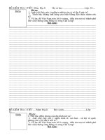 Đề Kiểm tra 1 tiêt lop 12