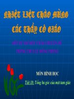 chuong II.Tam giac. Tiet 18. tong ba goc cua tam giac