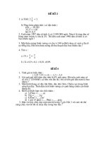 Đề thi toán học kì II lớp 5