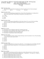 đề lý chọn lọc hay