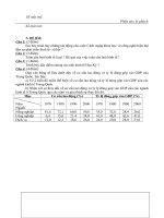 ĐỀ VÀ ĐÁP ÁN ĐỊA LÝ- KHỐI 11