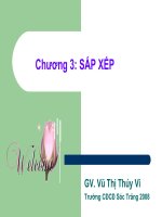 Chương 3: Giải thuật sắp xếp (SelectionSort,InsertSort..)