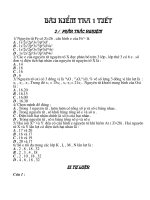 Kiểm tra 1 tiết lần 1