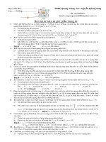 Bài tập tự luận Vật lí 12_lượng tử ánh sáng