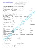 ĐỀ KIỂM TRA TOÁN 7