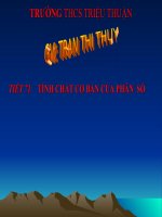 tiet71 Tính chất cơ bản của phân số