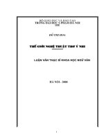 the gioi nghe thuat tho y nhi