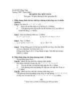 Đề thi khảo sát TN.THPT ( có đáp án)