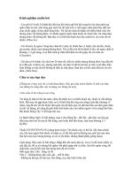 KInh nghiêm chữa 1 số bệnh đơn giản lâu khỏi