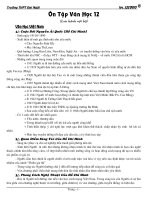 Ôn tập Văn học lớp 12