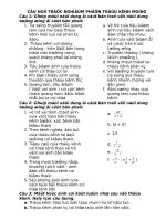 BAI TAP TRAC NGHIEM VE THAU KINH MONG