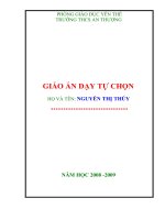 giáo án dạy tự chọn _ hay _ thu thủy _ AT