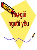 Thư gữi người yêu