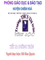 Đường tròn tâm O bán kính R