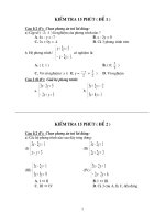 Kiem tra 15 phut _ Dai so _ THCS tu trung