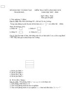 thi hoc ki II- lop 9