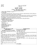 Tiet 28 : Dat nuoc(Nguyen Khoa Diem)