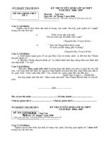 Đề thi vào 10 môn Văn của Thanh Hóa