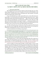 rèn luyện kỹ năng tính vai trò và những tồn tại trong trường phổ thông