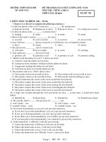 đề thi KSCL đầu năm lớp 12 - đề 1