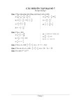 Bài tập tăng cường chương 1 - ĐS7