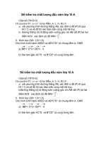 đề kiểm tra chất lương chương I và II