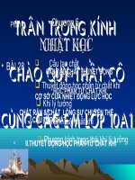 CAU TAO CHAT THUYET DONG HOC .....