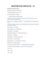 REPORTED SPEECH - 11