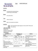 Giao an dai 7 - Tiet 54 - 3 cot moi